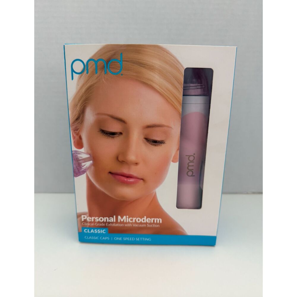 PMD Classic Personal Microderm Microdermabrasion Device White Pink Like New